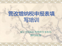 营改增纳税申报表填写培训(XXXX822)