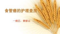 新版食管癌的护理查房培训课件