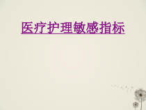 医疗护理敏感指标-PPT医学课件(0001)