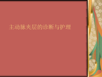 主动脉夹层的诊断与护理课件