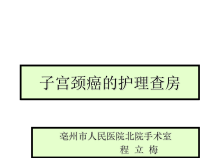 子宫颈癌的护理查房课件
