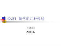 计量经济学多种检验__王志刚