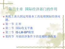 09国际经济部门的作用