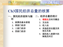 Ch3国民经济总量的核算