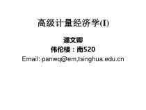 高级计量经济学1