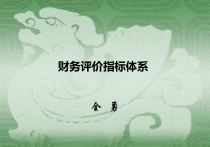 财务评价指标体系