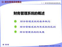 财务管理系统的概述