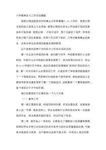 小学教育实习工作总结模板