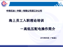 X年入职大学生演讲材料-高低压配电操作简介