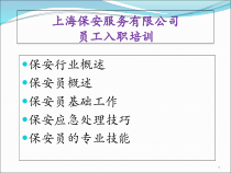 保安员入职培训