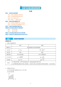 动量与动量定理及其应用（学生版）