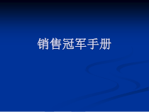 冠军销售手册