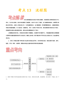 (通用版)高考语文一轮复习考点过关练习考点13流程图(含详解)