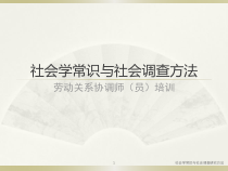 社会学常识与社会调查方法概论