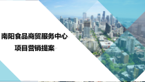食品商贸城营销提案