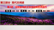 (全国版)高考语文一轮复习专题13第3讲《分析新闻的文体特征和艺术技巧》课件(含详解)