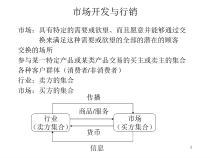市场开发与行销概念