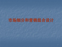 市场细分和营销组合设计模板