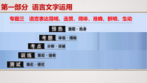 (全国版)高考语文一轮复习专题3《语言表达简明、连贯、得体，准确、鲜明、生动》课件(含详解)
