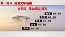 (全国版)高考语文一轮复习专题4《图文(表文)转换》课件(含详解)