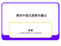 掌控中国式营销关键点