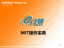 中国平安行销MIT操作实务