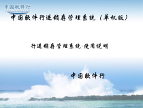 中国软件行进销存管理系统（单机版）