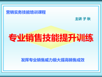 专业销售技能提升训练