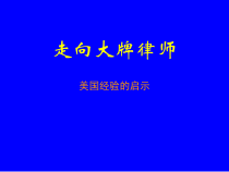 走向大牌律师-律师市场营销(PPT85)(1)