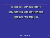 [B]跨国汽车公司的优秀营销惯例(PPT模板)[ B]