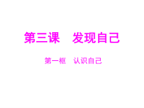 第三课《发现自己》PPT课件1-七年级上册道德与法治部编人教版