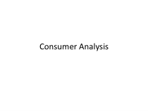 【市场营销英文版】06Consumer Analysis