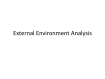 【市场营销英文版】02External Environment Analysis