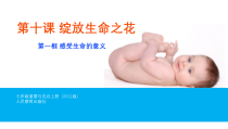第十课《绽放生命之花——感受生命的意义》PPT课件1-七年级上册道德与法治部编人教版