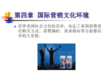 4国际营销文化环境国际市场营销