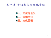10第十讲 营销文化与文化营销