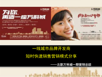0309北部某地产城一期营销总结