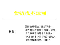 CSS营销成本控制