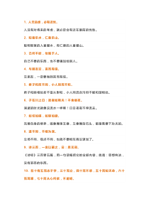 初中语文之《论语》精华50句解析