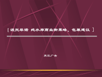 深圳黑弧-波托菲诺纯水岸商业街策略包装建议 