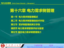 16第十六章 电力需求侧管理