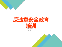 2017年电力企业反违章安全教育培训