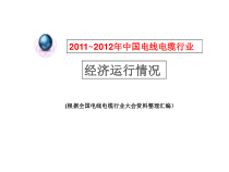 -X年中国电线电缆行业经济运行情况[1]