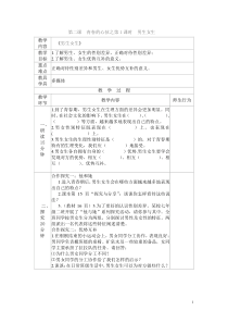 《男生女生》教学设计1-统编版七年级下册道德与法治
