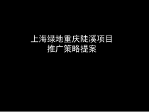 上海某地产重庆陡溪项目推广策略提案