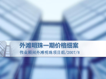 伟业顾问-上海外滩明珠一期地产项目价格细案-26PPT