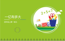 人教版四年级上册《一亿有多大》知识点课件