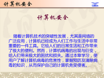 计算机安全(防毒)