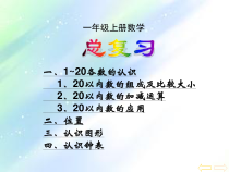 一年级上册数学《总复习》-PPT课件