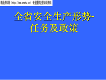 某省安全生产形势任务与政策